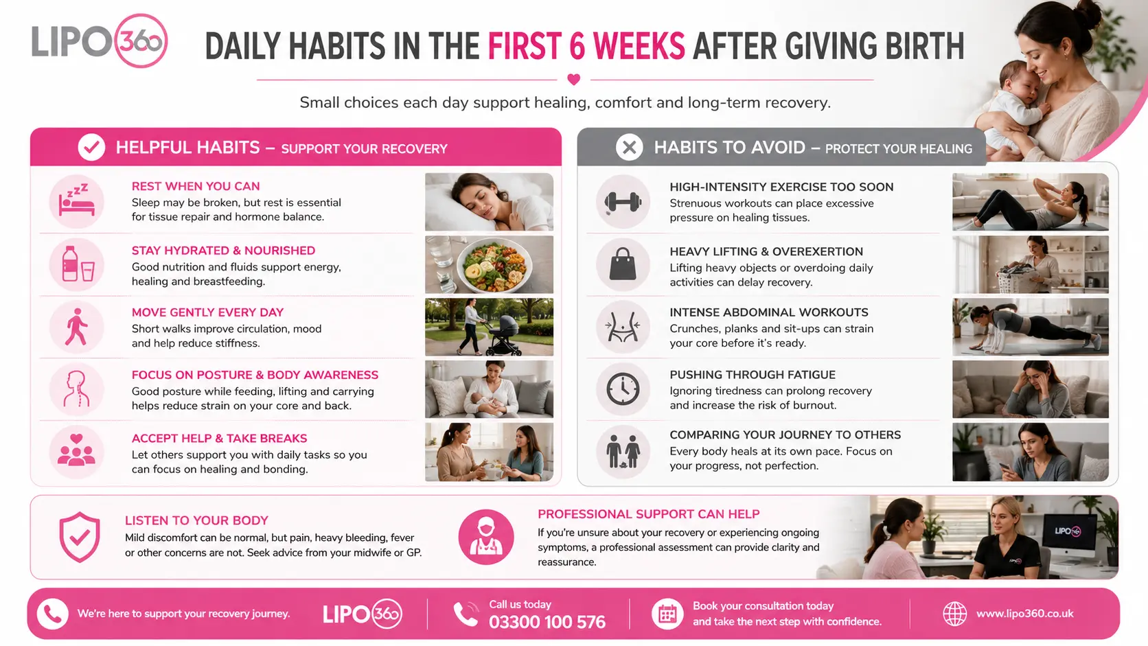 What to Do (and Avoid) in the First 6 Weeks After Giving Birth To Avoid Diastasis Recti 3 First 6 Weeks After Giving Birth To Avoid Diastasis Recti Cheshire : Daily Habits in the First 6 Weeks After Giving Birth